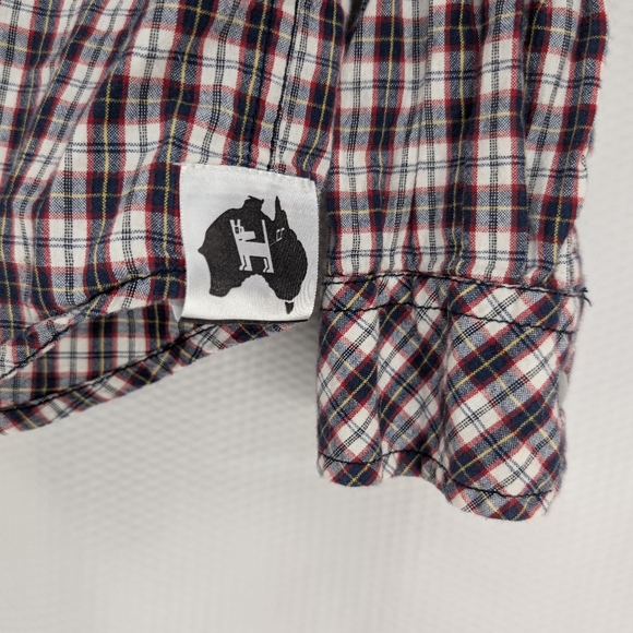 Mambo Australia Red Plaid Western Button Down Shirt - Medium - Picture 8 of 9